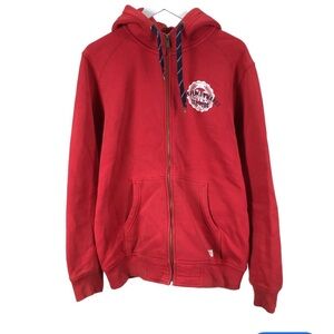 Peak Performance Red Zip-Up Hoodie size M